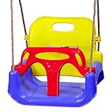 ZERRO Babyschaukel Kinderschaukel Outdoor und Indoor Verstellbar 50KG Ab 2 Jahren,Rot