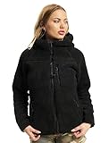 Brandit Women Teddyfleece Jacket Hooded, Farbe: black, Größe: 5XL