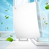 YIBONIKA Badlüfter 100mm mit Feuchtigkeitssensor & Nachlauf, ≤34db Leiser Abluftventilator mit Rückstauklappe Wandventilator Lüfter 95m³/h für Wand-, Decken- & Fenstermontage