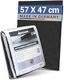 Intelmann® Universal Dunstabzugshauben-Filter mit Aktivkohle & Fettfilter, 57x47 cm, extra dicke Aktivkohleschicht, zuschneidbar, für zuverlässige Geruchs- und Fettabsorption