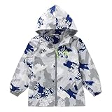 Kindermantel Windjacke Frühling Winter Casual Winddicht Regendicht Jacke (Blue, 7-8 Years)