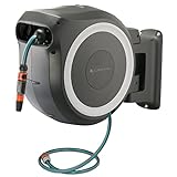 Gardena Wand-Schlauchbox RollUp XL (weiß) 35 m: flexible Bewässerung für große Gärten, Schwenkbare Schlauchbox, inkl. 35 m Gardena Qualitätsschlauch und Montagehilfe (18632-20)