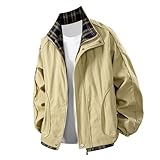 RUMAOZIA Softshelljacke Für Herren Übergangsjacke Winddicht Softshell College Jacke Wanderjacke Outdoor Funktionsjacke Full-Zip Freizeitjacke Windbreaker Leicht Fahrradjacke Sport Outdoorjacke