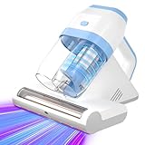 Milbensauger für Matratzen | Milbenstaubsauger mit UV-Licht | Matratzensauger 15kPa Bürstenrolle | HEPA H13 | Ultraschall & 55°C Heißluft | 500W Motor entfernt 99,9% Hausstaubmilben Allergene