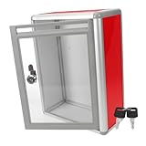 DIYEAH Kleiner Briefkasten Briefkästen zur Wandmontage, wasserdicht Briefkasten aus Aluminium großer briefkasten vorschlagsbox hängender Briefkasten Postfach im Büro Aluminiumlegierung