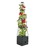 Tomaten-Rankhilfe Pflanztopf 152x25x25cmTomatenturm Aufzuchtturm Pflanzturm Pflanzgefäß mit Wasserspeicher