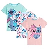 Mädchen 3er Pack Lilo und Stitch T-Shirts 11-12 Jahre