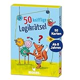 moses. 50 knifflige Logikrätsel – lustiges Rätselspiel mit Denksportaufgaben für Kinder ab 8 Jahren, 50 Karten voller Knobeleien für clevere Kids