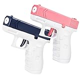 Wasserpistole für Kinder Erwachsene 2 Stück,Kleine Wasserpistolen Großer Kapazität mit Reichweite bis zu 10-12 M,Wasserspritzpistolen Mini,Wasser Spritzpistole für Sommerpartys im Freien,Strand,Pool