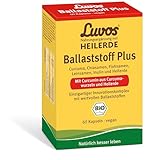 Luvos Heilerde Ballaststoff Plus - 60 Kapseln - Mit Curcumin und Heilerde - Bio-zertifiziertes & veganes Naturprodukt - Das Original von Luvos