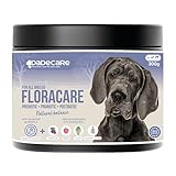 Floracare Probiotika für Hunde, Pulver, 300 g, repariert Darmflora und verbessert die Verdauung, reduziert Durchfall und Stress, ideal nach Behandlungen oder Futterwechsel mit Präbiotika und