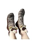 XIXIMAON Wintersocken für Damen und Herren, gestrickt, warme Socken, verrücktes und interessantes Stricken, neuartige Tiermustersocken, interessante Geschenke, Braunes Frettchen, One size