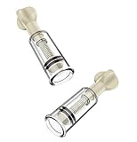 SXOVO Nippel Sucker Nippelsauger Brustwarzensauger für Frau Extra Stark Paar Set Transparent Klitoris Sauger 2 Stück (Klein Φ2CM)