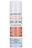 Microtec® Edelstahlpflege | 500ml | langanhaltender Glanz | starke Pflegekraft | Anti-Fingerabdruck | wasser- und schmutzabweisend | silikonfrei