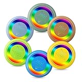 Flugscheiben-Set (6er-Pack) für Kinder & Erwachsene – 22 cm Flying DIsc-Spielzeug für Strand, Garten, Park – Sport Scheiben aus weichem Kunststoff, Geschenkset für Jungen/Mädchen, Weihnachtsfüllung