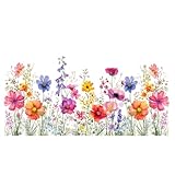 Gartenwandaufkleber, florale Fensteraufkleber, statische Abziehbilder mit doppelseitiger Blumenfolie - Abnehmbarer transparenter Fensteraufkleber für Displays