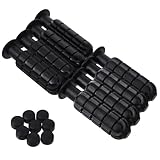 Supvox 8 Stücke Fußball Tisch Griffe Schwarz Pp Austauschbare Foosball Grip Foosball Griff Kunststoff Foosball Ersatz Griffe
