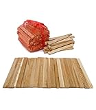 HolzBM 24 KG 25 cm Premium Anfeuerholz Eiche - Bio Anmachholz für Grill, Kamin, Ofen - Anzündholz, Anzünder für Kaminholz, Grillanzünder, ECO freundliche unbehandelte Brennholz, HOLZBM-ANF24-25