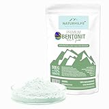 NATURHILFE Bentonit Pulver 550 g - Laborgeprüftes Mineralerde Natriumbentonit - Vulkanmineralien für Gesunde Haut und Detox - 100% Reinheit