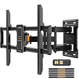 Perlegear TV Wandhalterung Schwenkbar für 42-84 Zoll Fernseher, Neigbar Ausfahren Wandhalterung Fernseher, TV Halterung Max Gewicht 60kg, VESA 200x100 zu 600x400mm