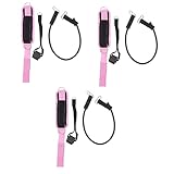 POPETPOP 3 STK Spannseil-Set Unterkörper-übungsband Beintraining Mit Knöchelriemen Trainingsgurt Elektrisches Kabel Knöchelriemen Für Beinriemen Sbr Fitness Schnalle Rosa Trainingsgürtel