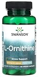 Swanson - L-Ornithine 500 mg | Unterstützung für Muskelregeneration und Stickstoffbalance - 60 Kapseln