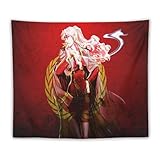 SUYEKON Schwarze Lagune, japanische Poster, Balalaika-Zigaretten, Wandteppich, Drucke, Zimmer, ästhetische Wandkunst, Schlafzimmer, Heimdekoration, 127 x 152,4 cm