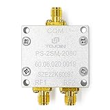 TOJOIN 2 Stück Power Divider 2-8 GHz passiver 2-Wege-Verteiler SMA-Steckverbinder Splitter für RF/Mikrowelle Maße Antennensystem (PS-2SM-2080)
