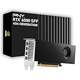 PNY NVIDIA RTX 4000 SFF Ada Generation 20GB GDDR6 PCI Express 4.0 Dual Slot, Low Profil 4X MiniDisplayPort, 8K Support, Ultraleiser aktiver Lüfter