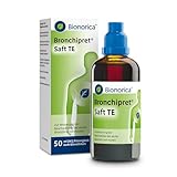 Bronchipret® Saft TE – 3-fach Effekt gegen Husten, Schleim und Entzündungsbeschwerden in den Bronchien, pflanzliche Thymian-Efeu-Kombination, für Kinder ab 1 Jahr, zuckerfrei, 50 ml, Saft