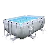 your GEAR Steel Frame Pool - div. Modelle/Größen - rund rechteckig oder quadratisch, 70-122 cm hoch Stahlrahmenpool Gartenpool Aufstellpool Schwimmbecken 300x200 300x300 400x200 Ø 366cm Ø 457cm
