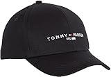 Tommy Hilfiger Herren Cap TH Established Basecap, Schwarz (Black), Einheitsgröße