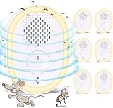Mückenschutz, 6 Stück Mückenstecker Indoor, Mückenlampe UV Mückenabwehr Insektenvernichter Elektrisch Steckdose Ultraschall Insektenschutz Mückenvernichter für den Innenbereich, Fliegen, Motten