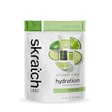 SKRATCH LABS Sport Hydration Drink Mix | Kohlenhydrate, Elektrolyte Pulver | 440g | Gurke + Limette | Ausdauer, Training, Wettkampf | Glutenfrei, Vegan