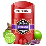 Old Spice Rockstar Deostick für Männer 50 ml, 24/7 Frischhh bei täglicher Anwendung, lang anhaltender Duft in Parfumqualität, Schutz vor Gerüchen, 0 % Aluminiumsalze, unsichtbar auf Schwarz und Weiß
