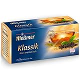 Meßmer Klassik | Schwarzer Tee | fein-aromatisch | 25 Teebeutel | Vegan | Glutenfrei | Laktosefrei