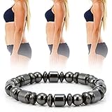 Abnehmen Armband, Mode Magnetarmband, Gewichtsverlust, Männer Frauen Unisex Schwarz Stein Gesundheitswesen Magnetfeldtherapie, tolles Geschenk