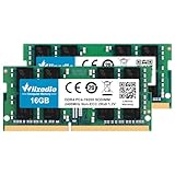 DDR4 2400MHz Laptop Memory RAM 32GB Kit(2x16GB) CL17 SO-DIMM Wlizedle PC Arbeitsspeicher PC4-19200 260-Pin 1.2V Non-ECC 2Rx8 Upgrade Notebook Speicher Modul für Subnotebook, Grün