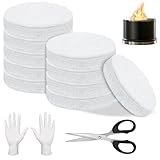 FSWWSF10 Stück Keramikwolle für Bioethanol, Brennwatte, Kamin Keramikschwamm für Bio Ethanol Kaminofen, Wolle für Ethanol Bio-Ethanol Gelkamin Bioethanolkamin Brennkammer (weiß)