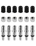 6 Stück Fahrradventil Ersatz Set, Deutscher Fahrradventil Fahrrad Einsatz Fahrradventil Adapter, Ventil Fahrrad Adapter, Teile Fahrradventil, für Standard Normal-Ventil Ersatz Reifenventile