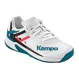 Kempa Wing 2.0 Junior Handball-Schuhe, weiß/rot/schwarz, 38 EU