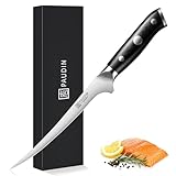 PAUDIN Filetiermesser fisch Messer 18 cm, Filitiermesser Scharf Fisch aus Deutscher Edelstahl 1.4116, Profi Küchenmesser Fischfiliermesser und Ultra Scharfe Messer mit Ergonomischer G10 Griff
