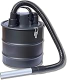 JUNG Kinzo Aschesauger Kaminsauger + Gebläse, 18L Behälter + Schlauch aus Metall, 2in1 Sauger Nasssauger Trockensauger, Grillsauger mit Hepa Filter, 800W, Bausauger, Staubsauger, Kohlesauger