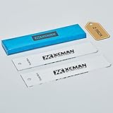 XCMAN Kunststoffschaber für Snowboard, Ski, Wachsen, 4 mm dick (transparent), Eckkerbe für Kantenreinigung, 2 Stück