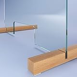 SARAR Spuckschutz aus 8mm echtes SICHERHEITSGLAS - (B) 70 cm x (H) 90 cm Made in Germany - Antibakteriell Hustenschutz Thekenaufsatz Niesschutz Spritzschutz Virenschutz Durchreiche ESG A1