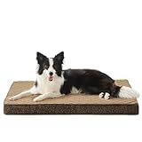 JOEJOY Orthopädisches Hundebett Grosse Hunde, Hundekissen Waschbar Flauschig Hundematte, Hundematratze für Grosse Hunde, rutschfeste Unterseite, 89x56x9cm