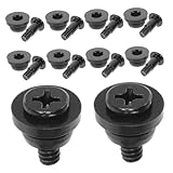 TOYZFRIENDY 10 Stück Schrauben mit Stoßdämpfer Gummiring Vibrationsabsorbierende Montage Zubehör für PC und Laptop Installieren und Entfernen