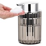 Segbeauty Seifenspender Schaum, 1 Stück 300ml Pumpflasche, Duschgel Spender Leer, Schaumflasche Nachfüllbarer, Seifenspender Plastik für Küche, Bad, Haus, Hotel (Grau)