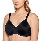 DELIMIRA Damen T-Shirt Minimizer BH mit Bügel Große Größen Ohne Gepolstert Schwarz 80G