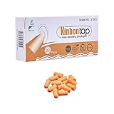 Kinbontop Schaumstoff-Ohrstöpsel, 35 dB SNR (Dämmwert), Lärmreduktion, Gehörschutz, Orange (20 Paar)